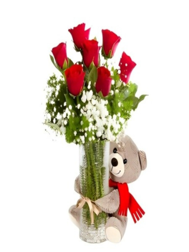 Vazoda Güller ve Ayı