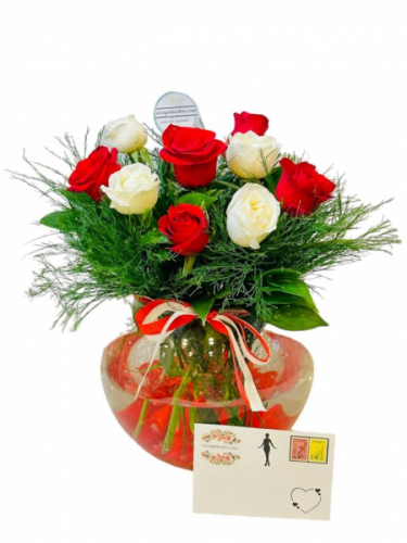 Akvaryum Vazoda Güller