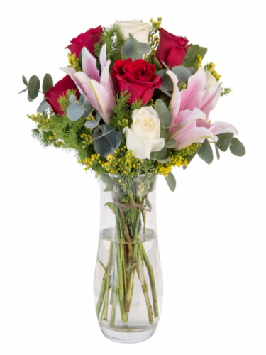 Pembe Lilyum ve Güller