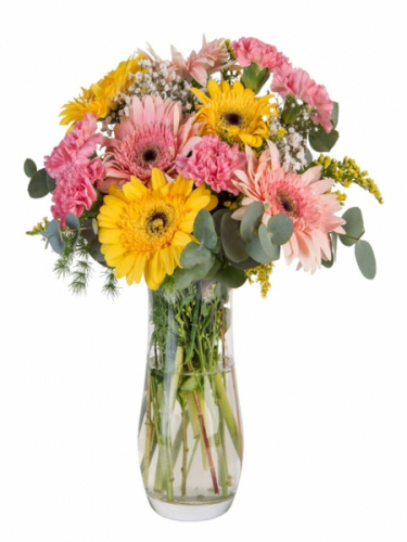 Vazoda Renkli Çiçekler