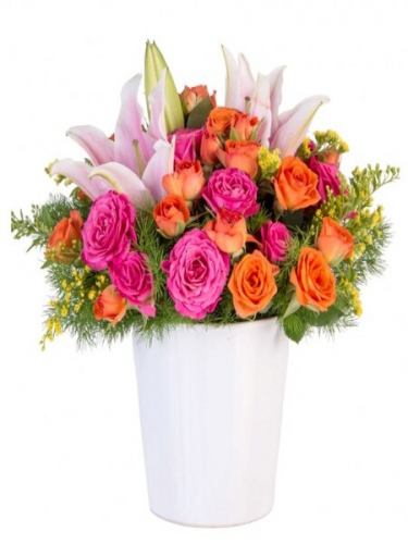 Seramikte Lilyum ve Güller