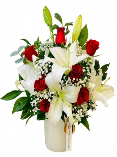 Seramikte Lilyum ve Güller