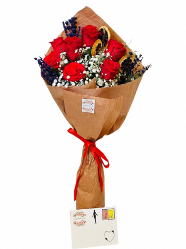 Butik 7 Kırmızı Gül Buket