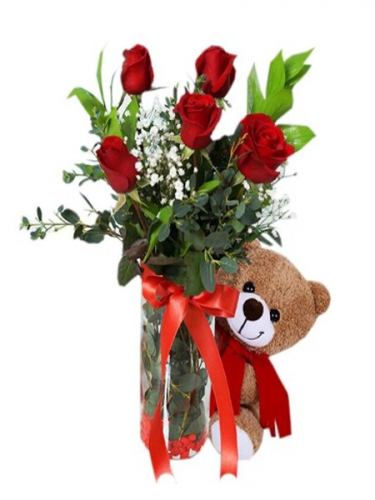 Vazoda 5 Gül ve Ayı