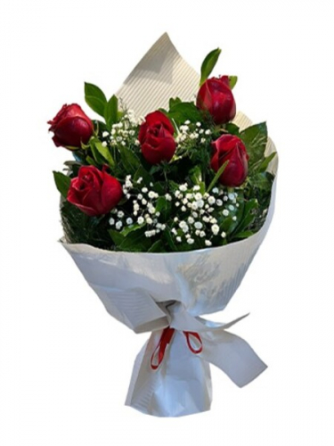 5`li Kırmızı Gül Buket