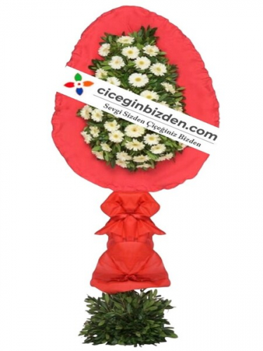 Tek Kat Beyaz Gerbera Sepet