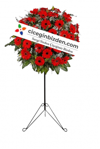 Kırmızı Gerberalardan Hazırlanmış Ferforje