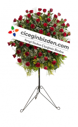 Kırmızı Güllerden Hazırlanmış Ferforje