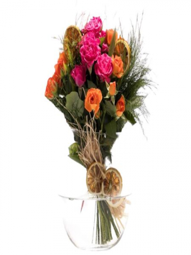 Cam Fanusta Çardak Gülleri