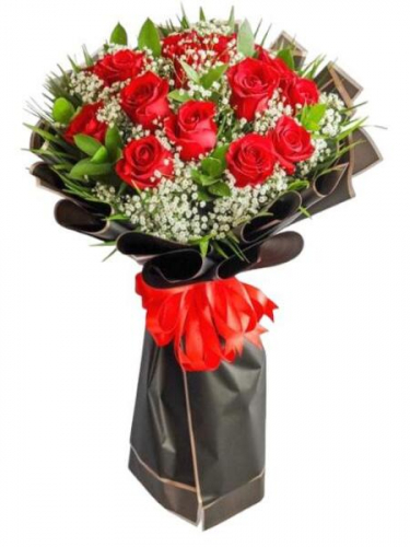 15 Kırmızı Gül Buketi