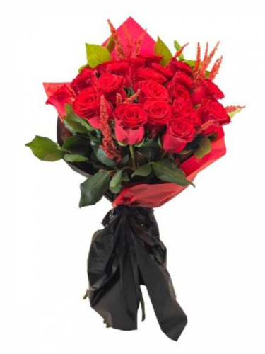 25 Kırmızı Gül Buketi