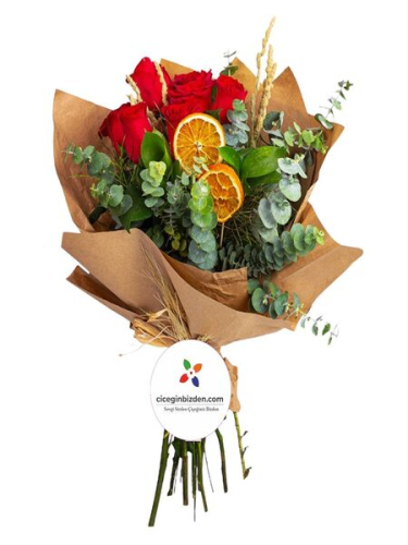 5`li Kırmızı Gül Buket