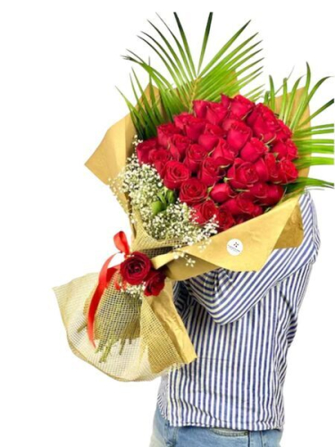 35 Kırmızı Gül Buketi